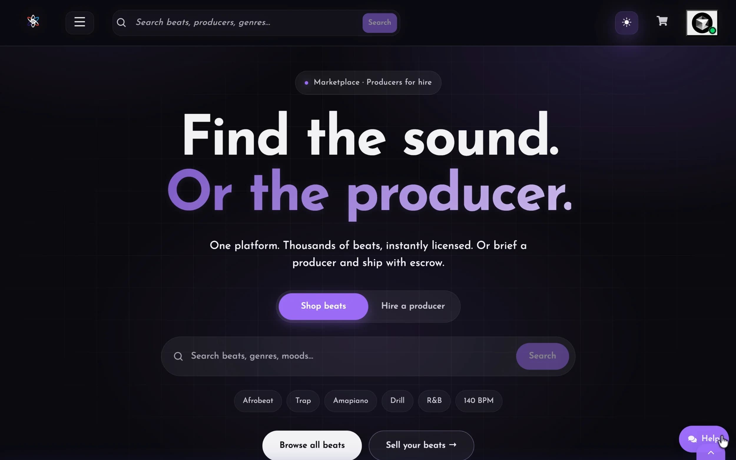 GraviitalBeats beat marketplace platform